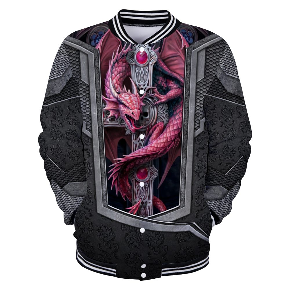 3D Tattoo and Dungeon Dragon Hoodie HAC26124-Apparel-NM-Bomber-S-Vibe Cosy™