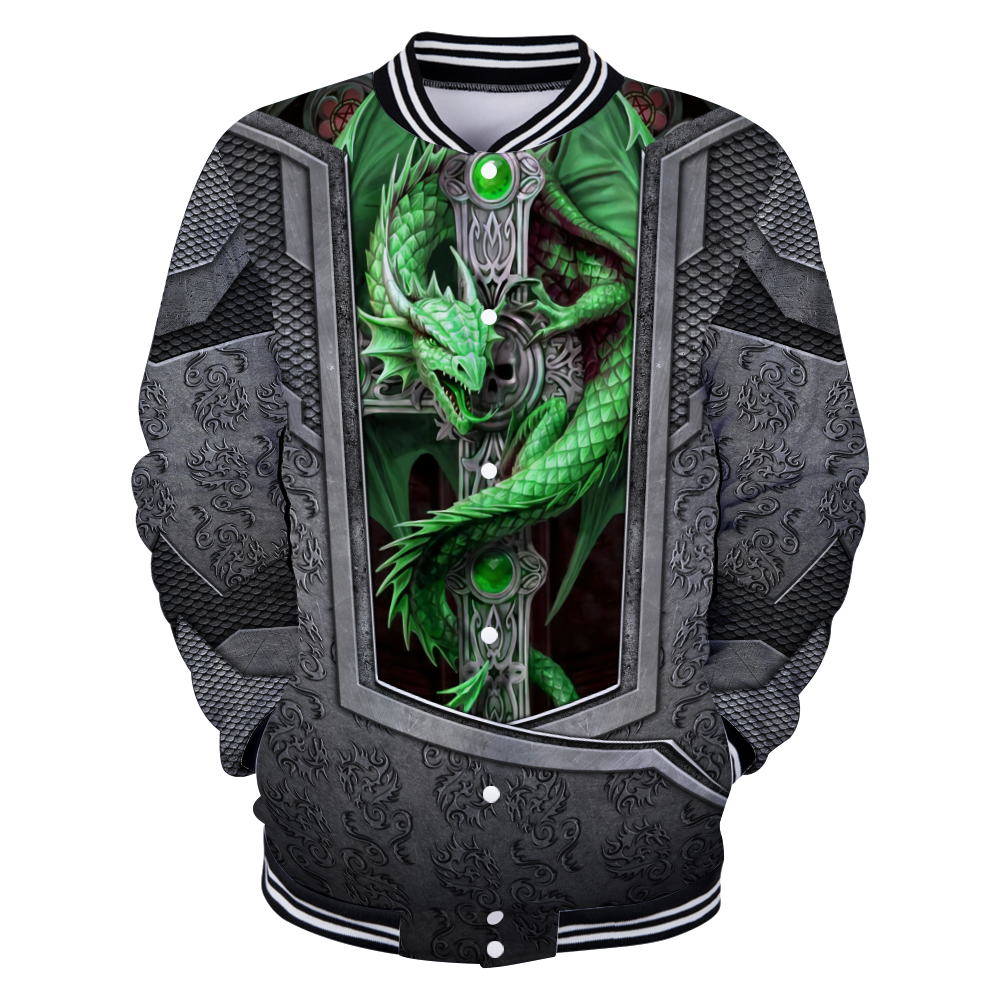 3D Tattoo and Dungeon Dragon Hoodie HAC27122-Apparel-NM-Bomber-S-Vibe Cosy™