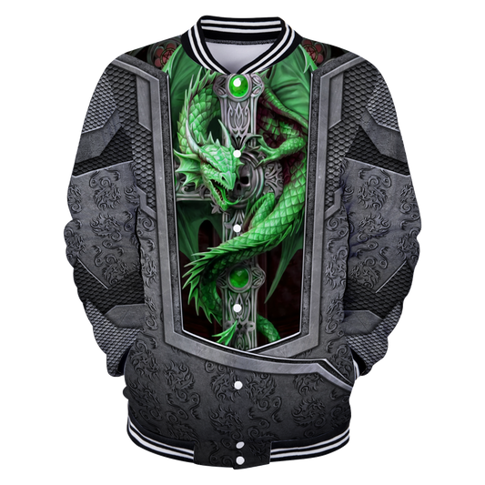 3D Tattoo and Dungeon Dragon Hoodie HAC27122-Apparel-NM-Bomber-S-Vibe Cosy™