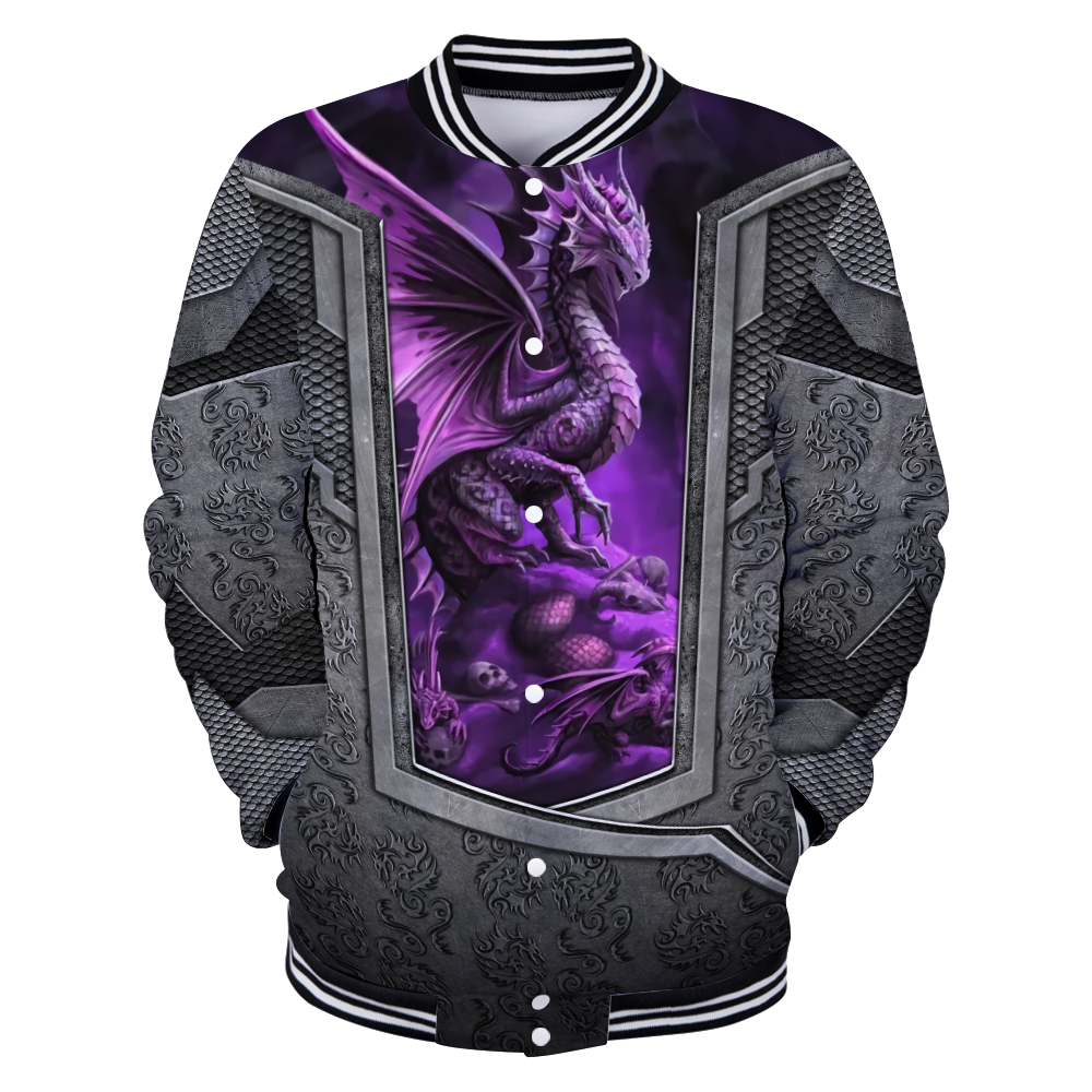 3D Tattoo and Dungeon Dragon Hoodie HAC020111-Apparel-NM-Baseball jacket-S-Vibe Cosy™