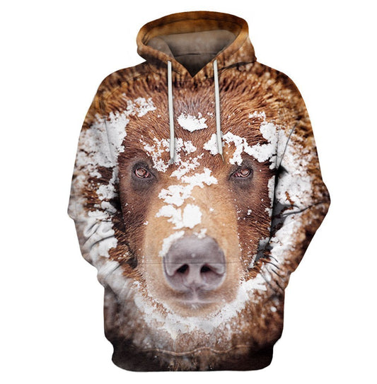 3D All Over Print Bear Hoodie-Apparel-6teenth World-Hoodie-S-Vibe Cosy™