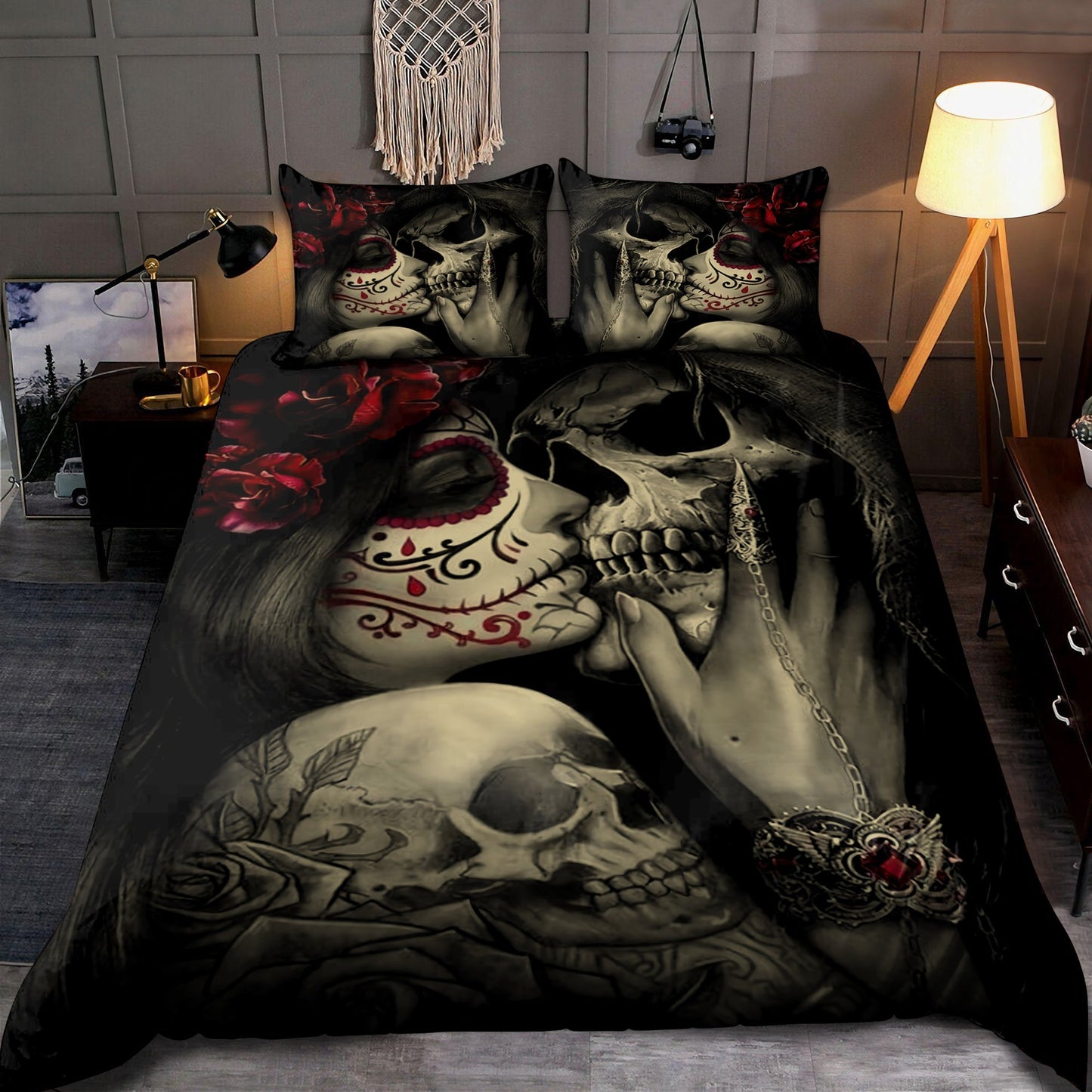 Angel & Demon Gothic Art Bedding Set HAC200702-NM-Bedding Set-NM-Twin-Vibe Cosy™