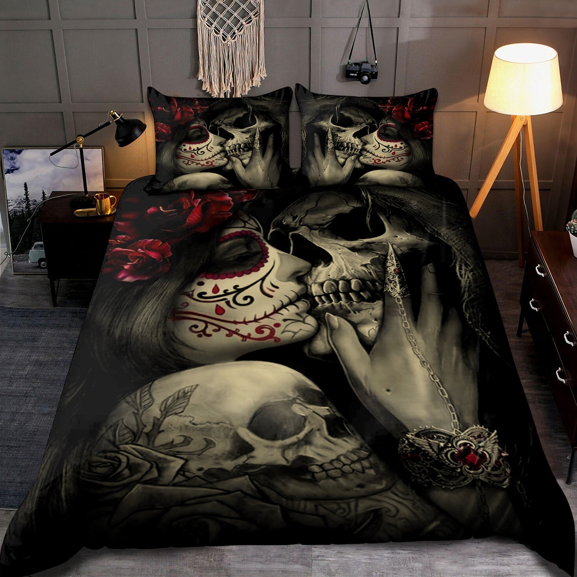 Angel & Demon Gothic Art Bedding Set HAC200702-NM-Bedding Set-NM-Twin-Vibe Cosy™