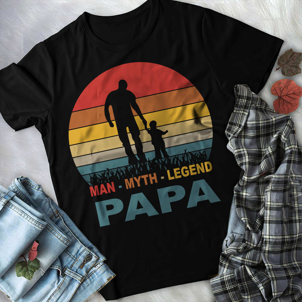 Papa The Man The Myth The Legend T Shirt