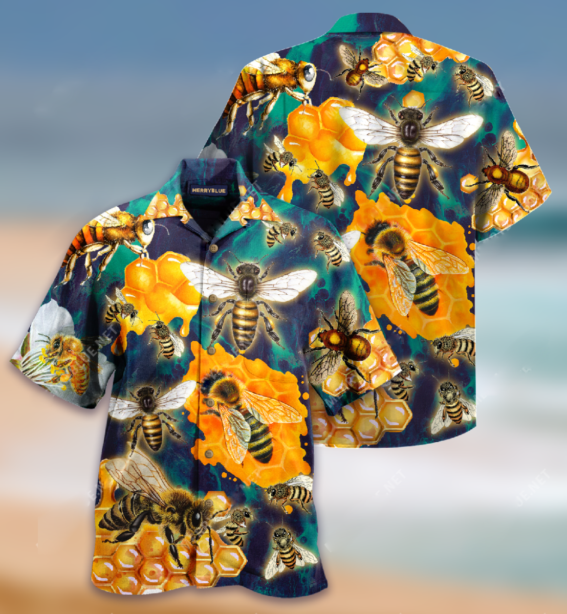 Amazing Bee Colorful Hawaii Shirt