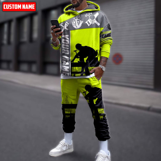 Tmarctee Customized Name Carpenter 3D All Over Printed Combo Hoodie + Sweatpant C11 DA05082103