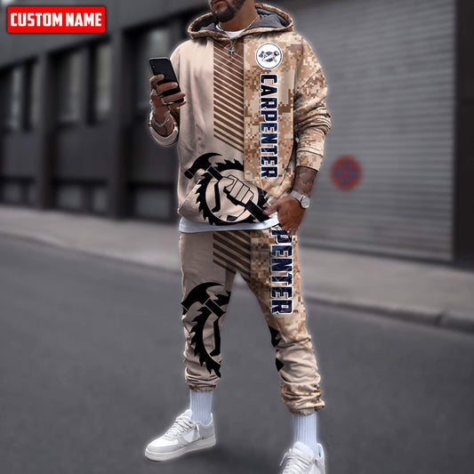 Tmarctee Customized Name Carpenter 3D All Over Printed Combo Hoodie + Sweatpant C13 NH13092104