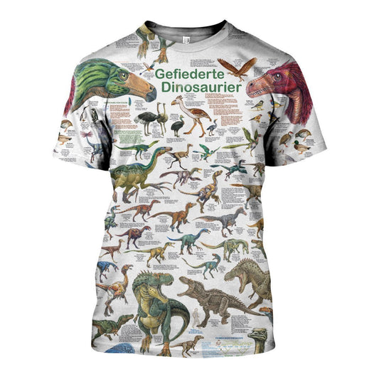 3D All Over Printed Dinosaurs Art Shirts and Shorts - Amaze Style™-3D All Over Printed Clothes