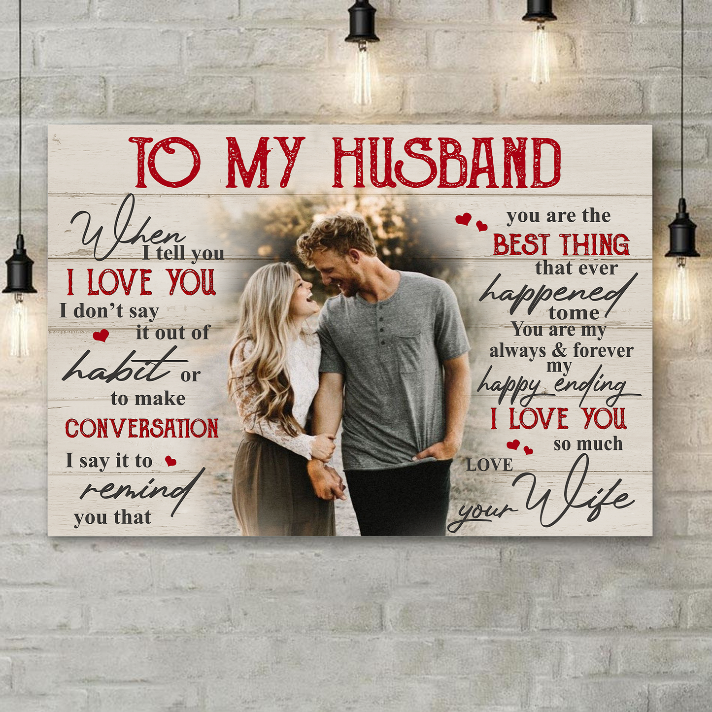 When I Tell You Love You Personalized Canvas Poster Home Decor Best Gift For Couple