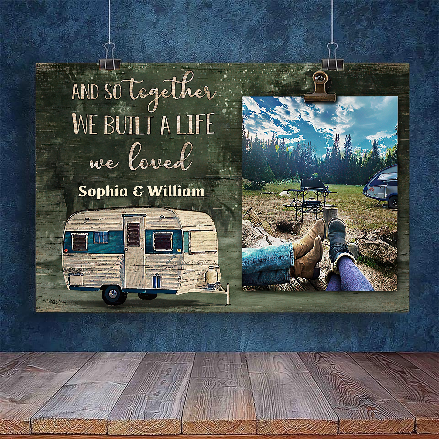 And Together They Built A Life They Loved Personalized Canvas Poster Home Decor Best Gift For Couple