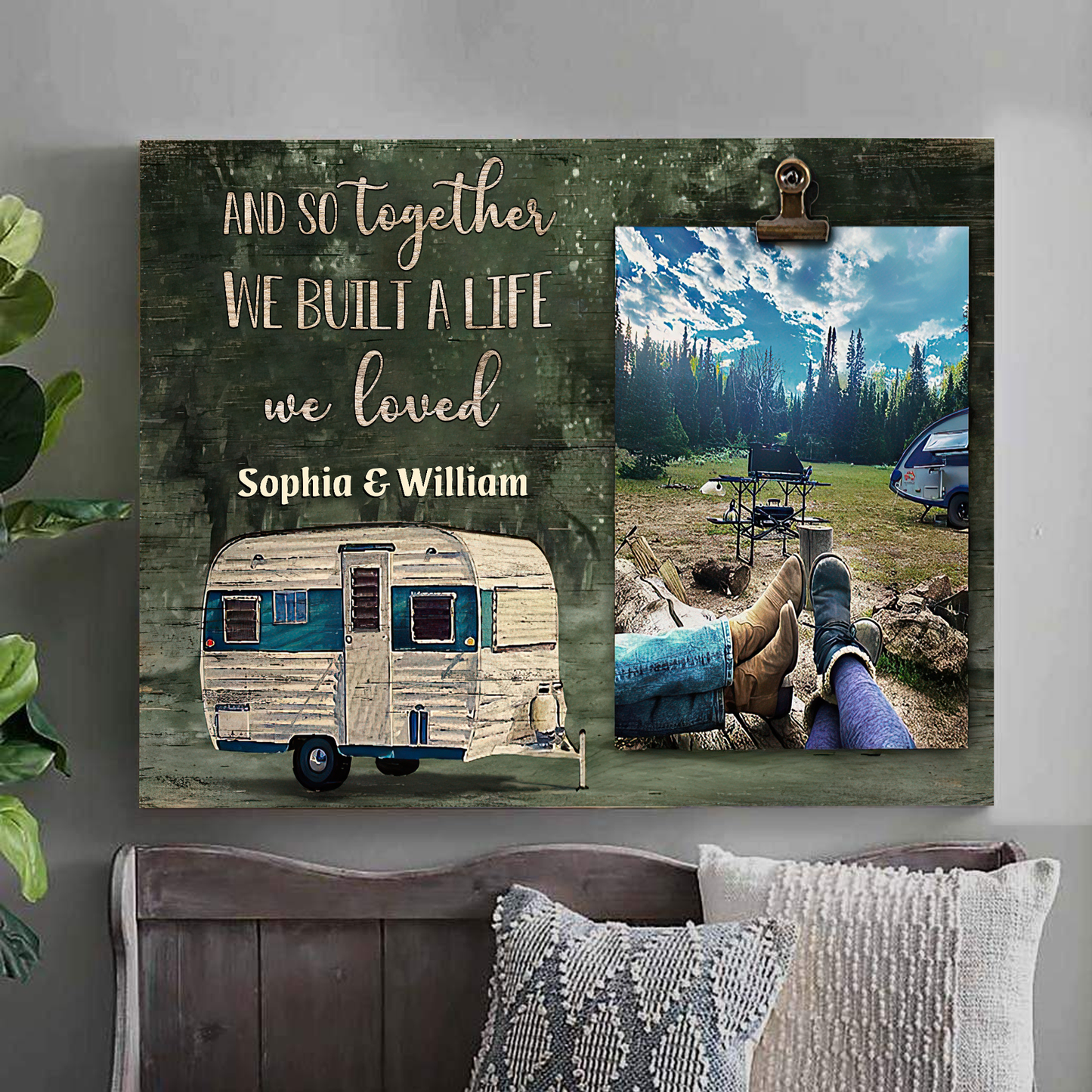 And Together They Built A Life They Loved Personalized Canvas Poster Home Decor Best Gift For Couple