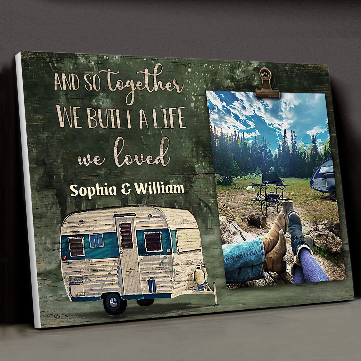 And Together They Built A Life They Loved Personalized Canvas Poster Home Decor Best Gift For Couple