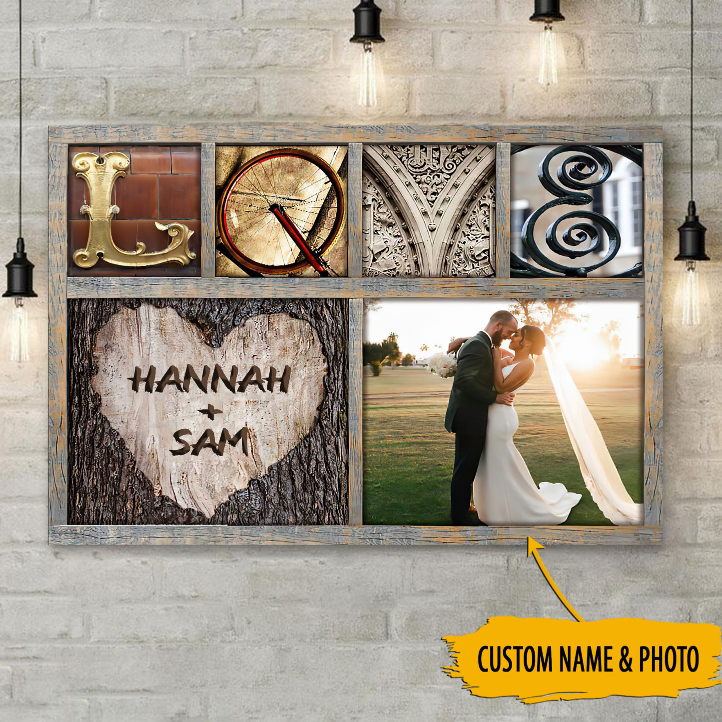 Love Personalized Canvas Poster Home Decor Best Gift For Couple