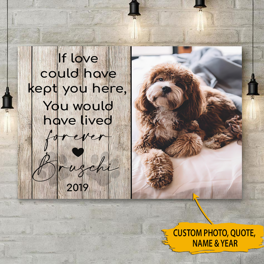 If Love Have Kept You You Here Personalized Canvas Poster Best Gift For Dog Lover Home Decor