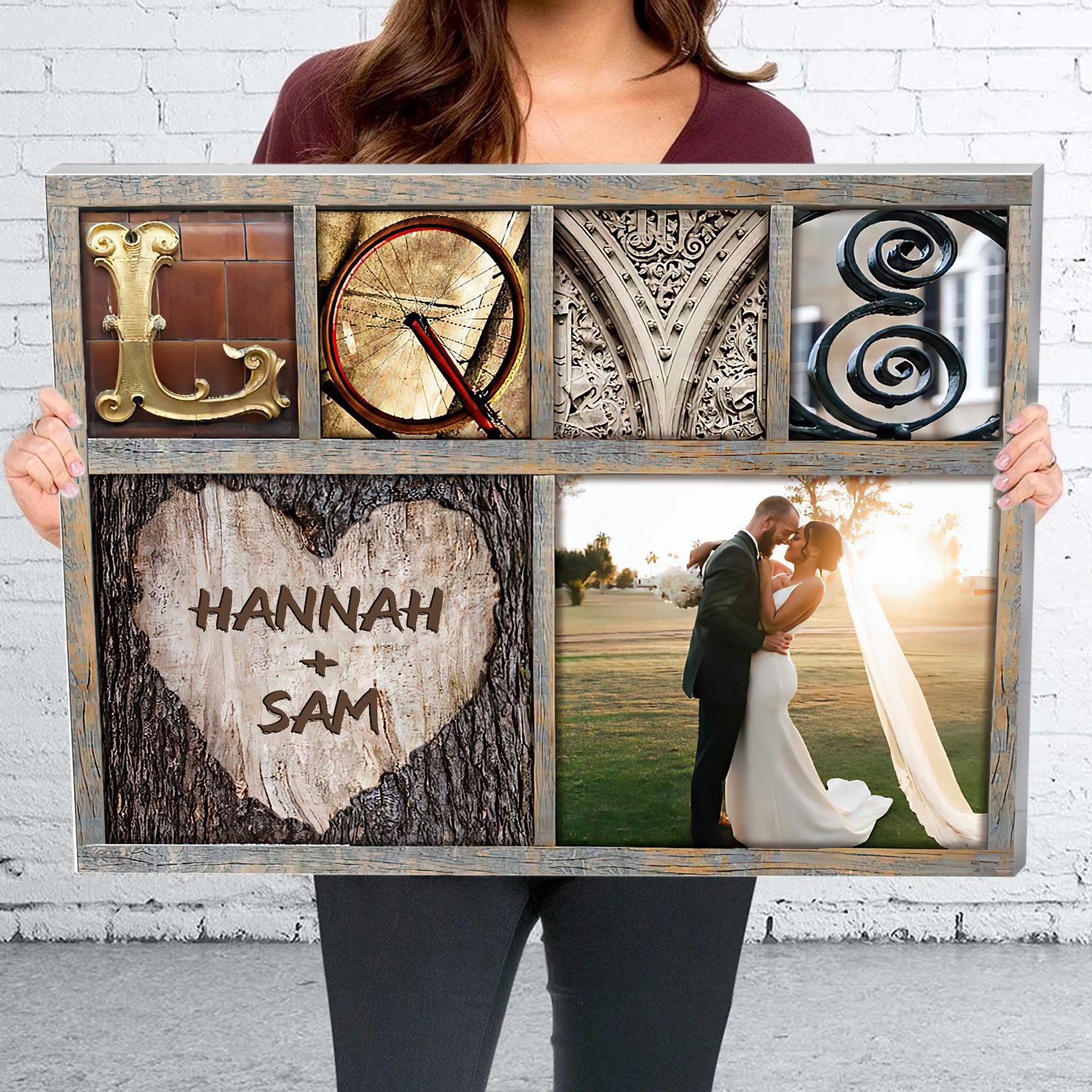 Love Personalized Canvas Poster Home Decor Best Gift For Couple