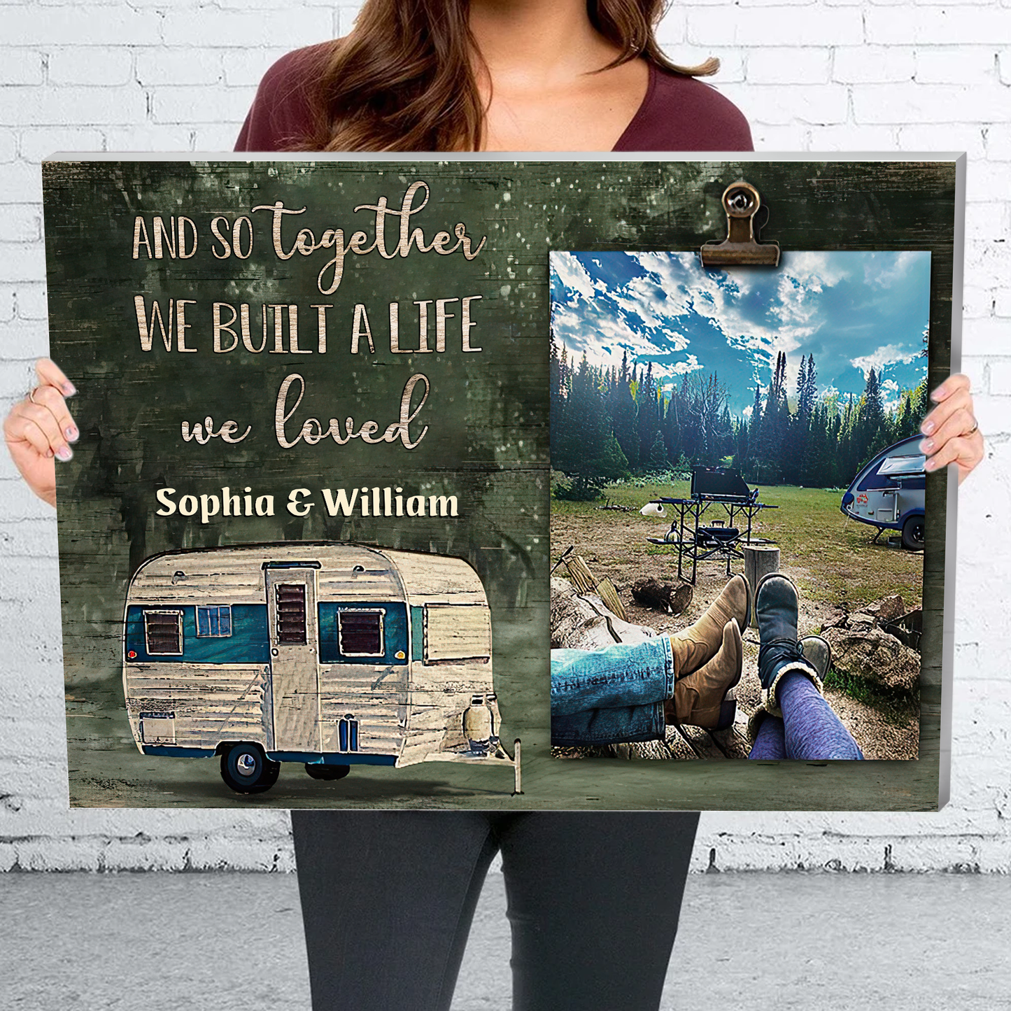 And Together They Built A Life They Loved Personalized Canvas Poster Home Decor Best Gift For Couple