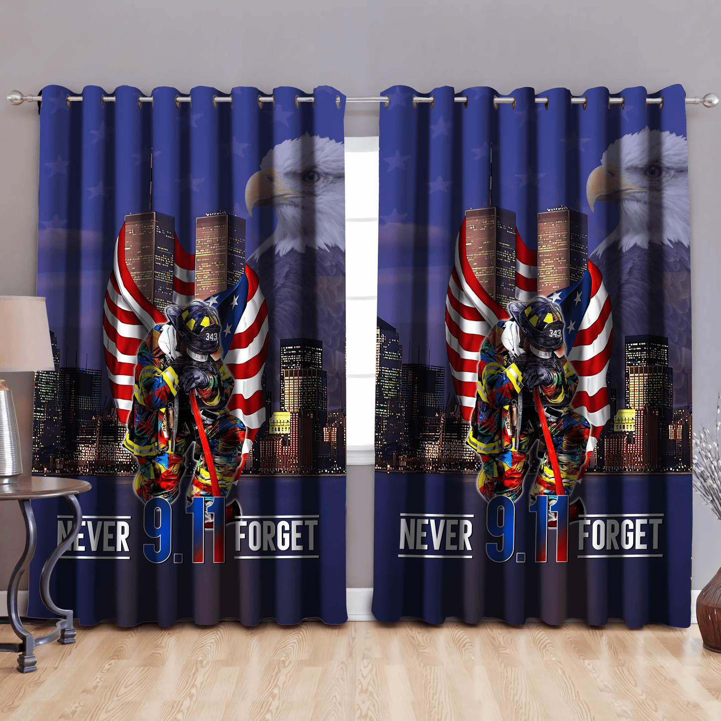 Firefighter Window Curtains