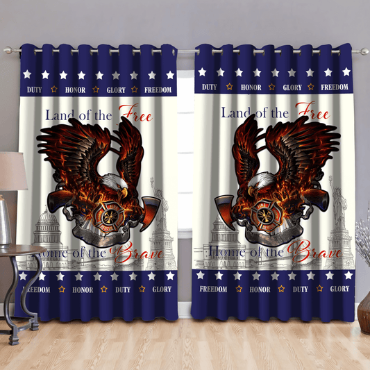 Firefighter Window Curtains