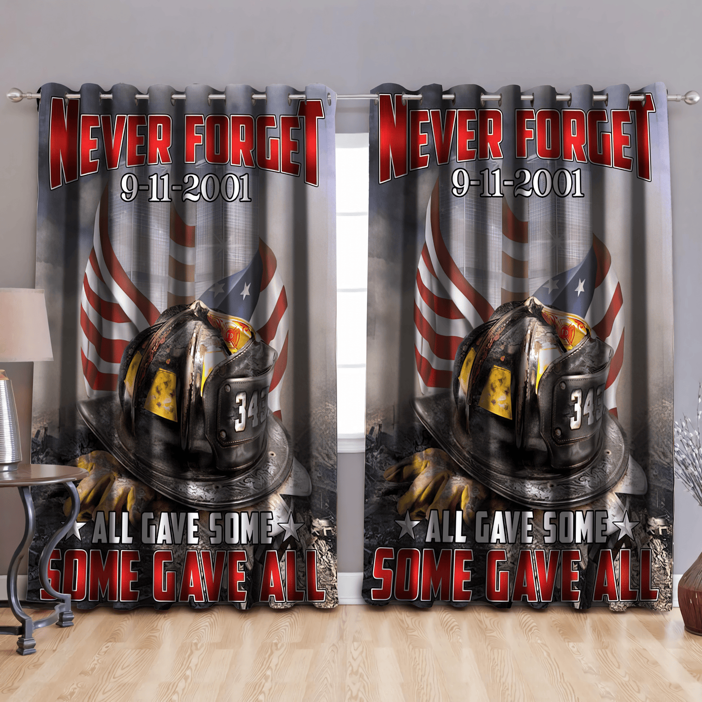 Firefighter Window Curtains