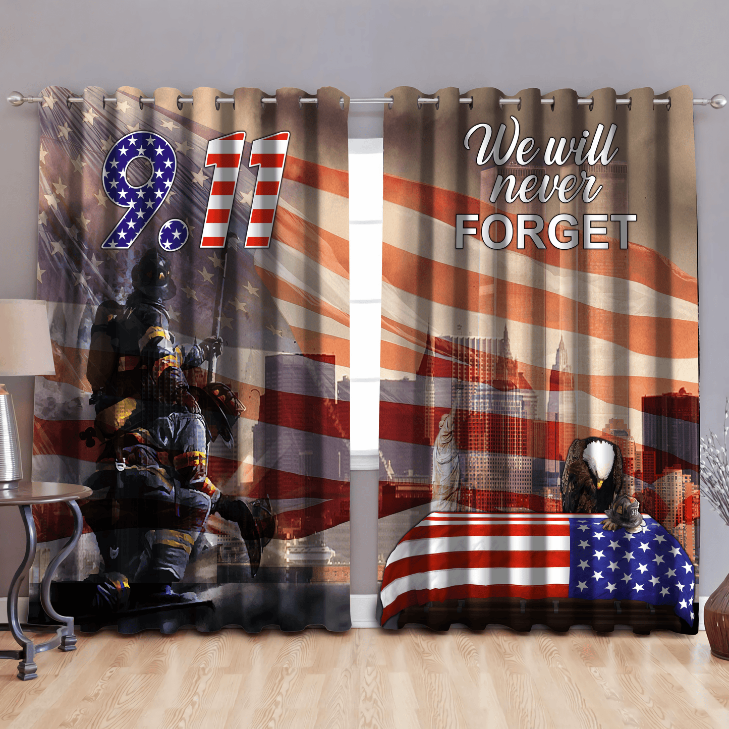 Firefighter Window Curtains