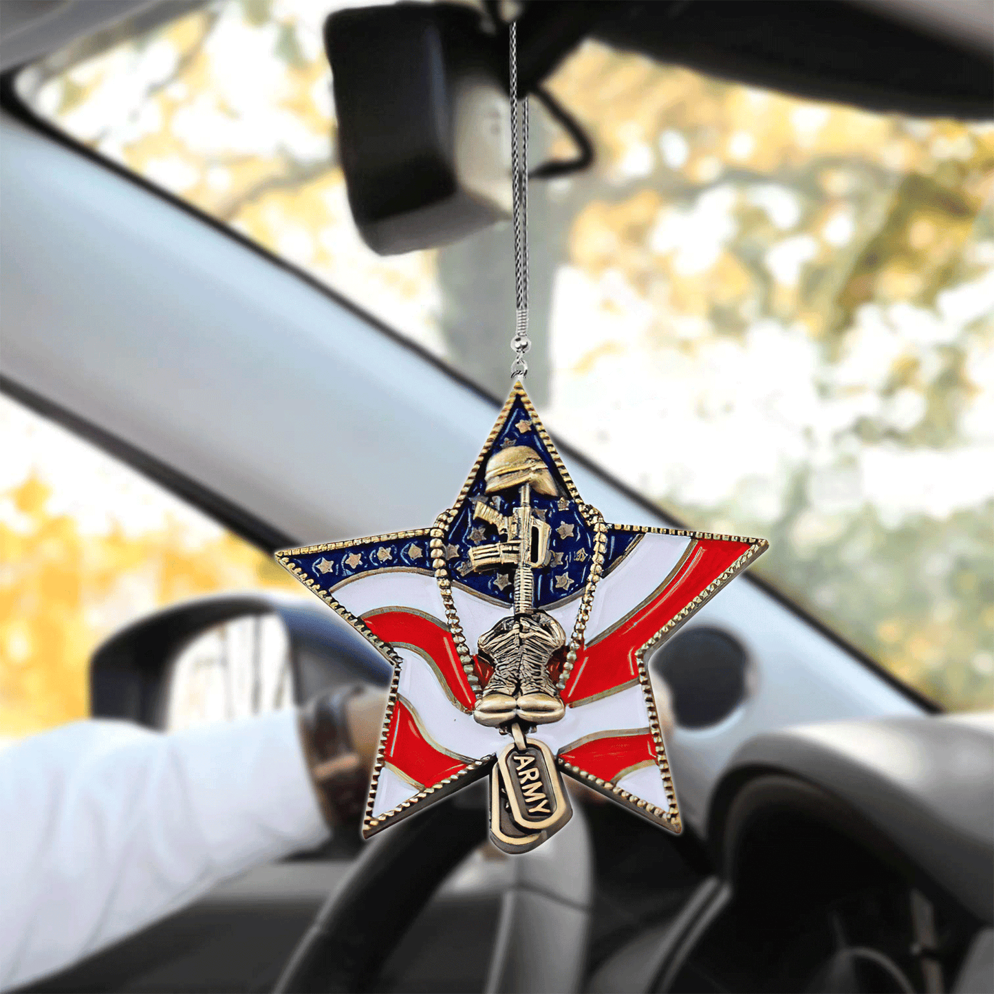 American No11 Unique Design Car Hanging Ornament