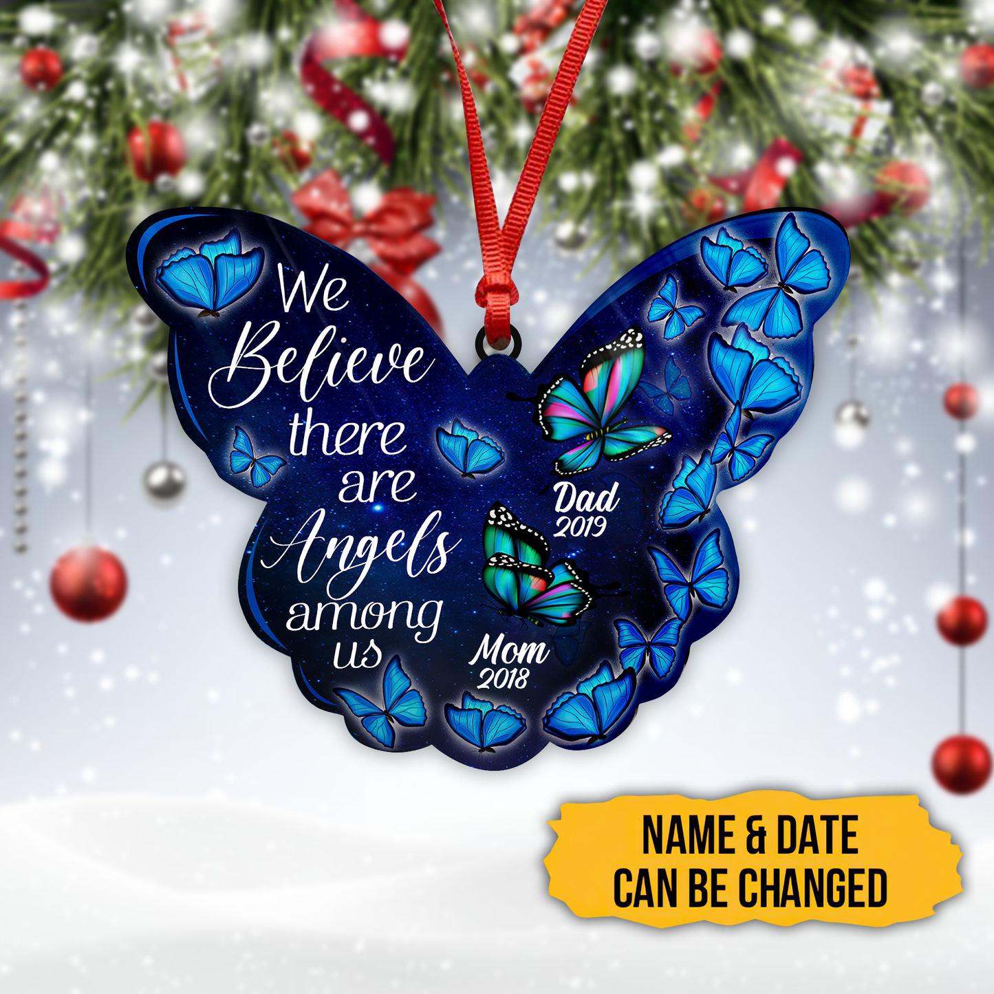 We Believe There Are Angles Among Us 3D Printed Hanging Ornament SN25092104