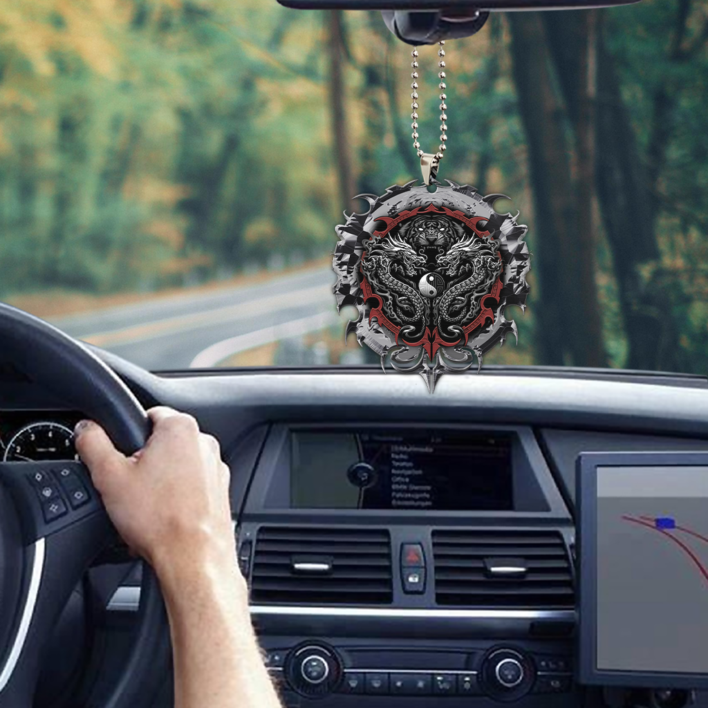 Yin And Yang Dragon Unique Design Car Hanging Ornament