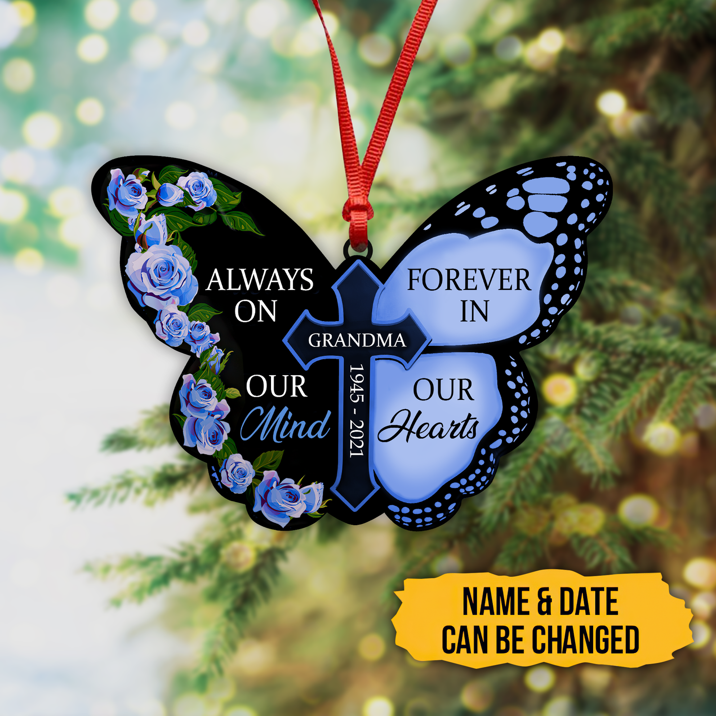 Always On Our Mind Forever In Our Hearts Stay 3D Printed Hanging Ornament SN25092103