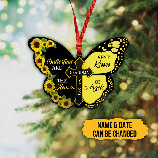 Butterflies Are The Heaven Sent Kisses Of Angles 3D Printed Hanging Ornament SN22092102