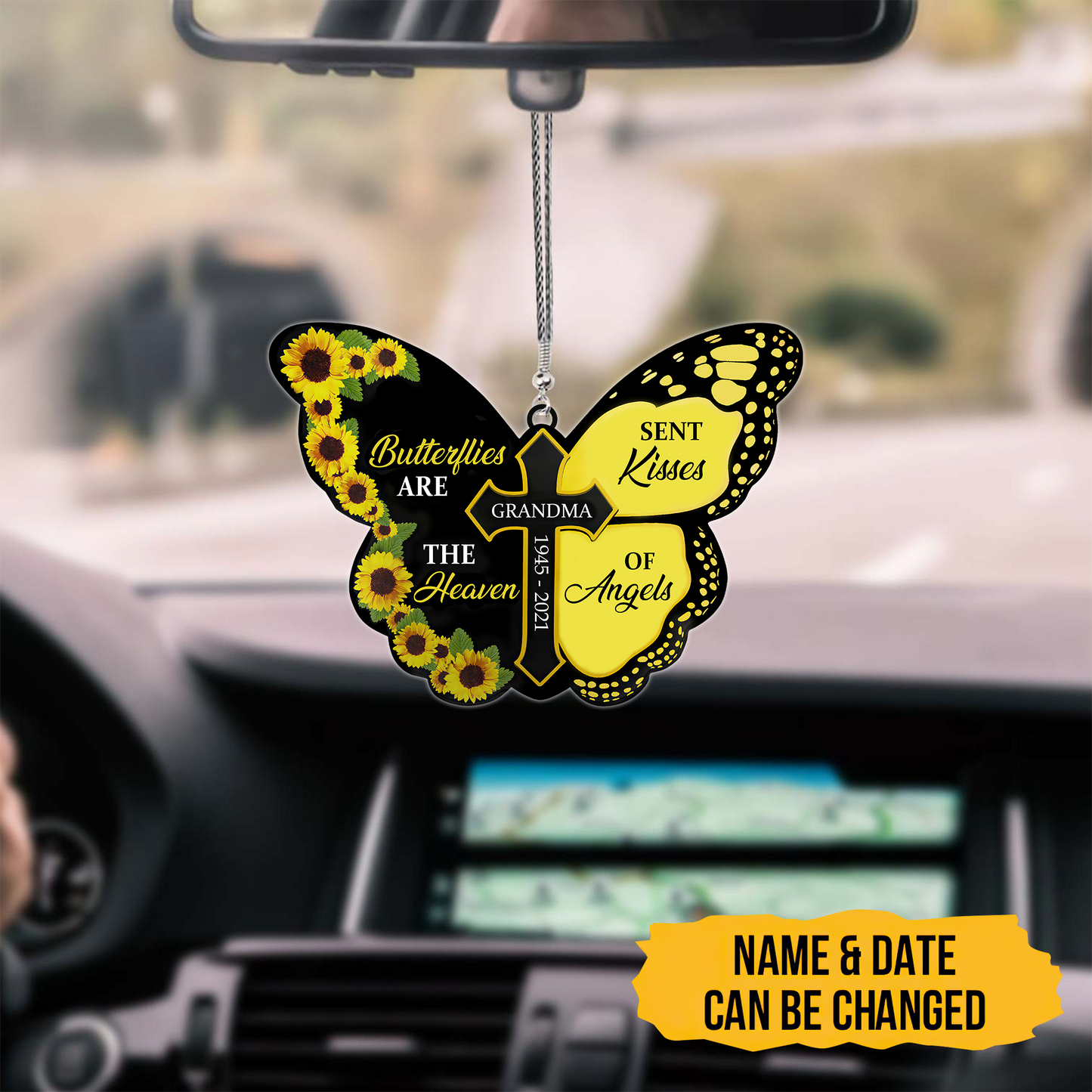 Butterflies Are The Heaven Sent Kisses Of Angles 3D Printed Hanging Ornament SN22092102