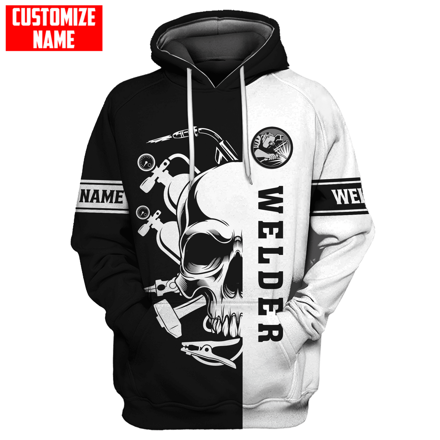 Tmarc Tee Personalized Welder Apparel Skull Welding