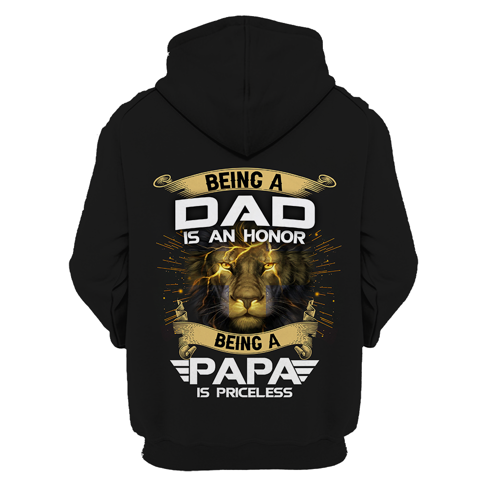 Being a Dad is an Honor Being a Papa is Priceless - T shirt Style for Men Father's Day Gift
