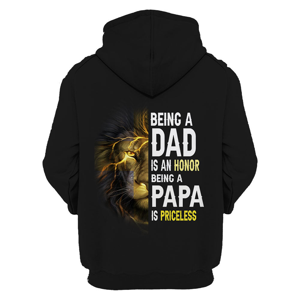 Being a Dad is an Honor Being a Papa is Priceless - T shirt Style for Men Father's Day Gift