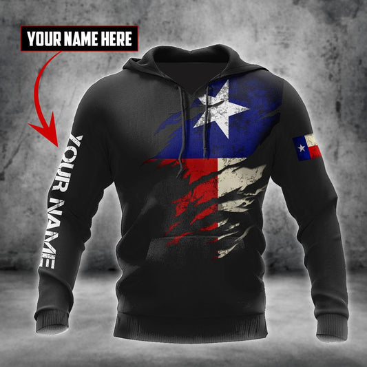 Thin Blue Line apparel Texas Law Enforcement custom name design 3d print shirts Proud Military