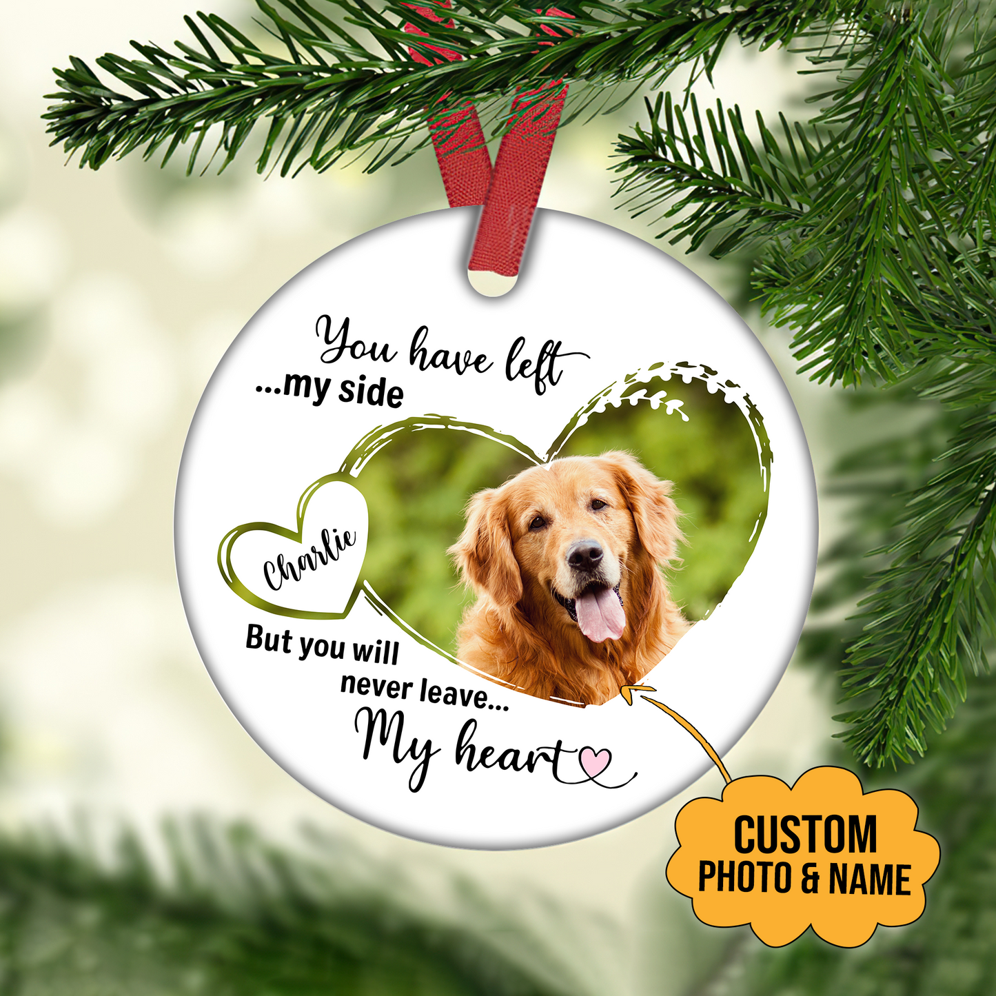 You Have Left My Side Customized Ornament Christmas Gifts Memorial Gift