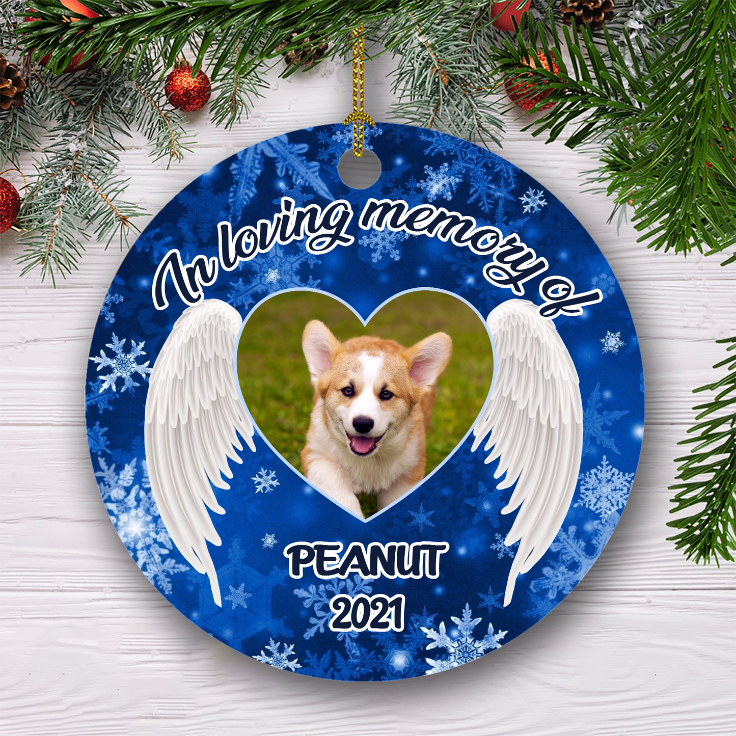 In Loving Memory Of Customized Ornament, Christmas Gifts Home Decor Gift For Dog Lover