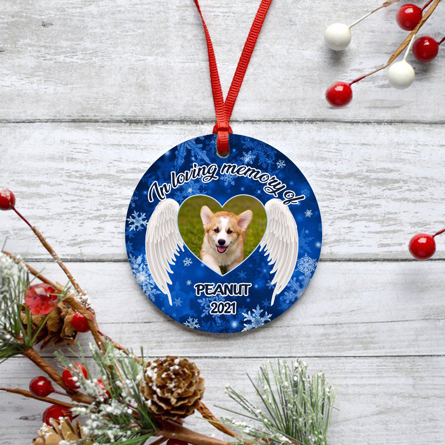 In Loving Memory Of Customized Ornament, Christmas Gifts Home Decor Gift For Dog Lover