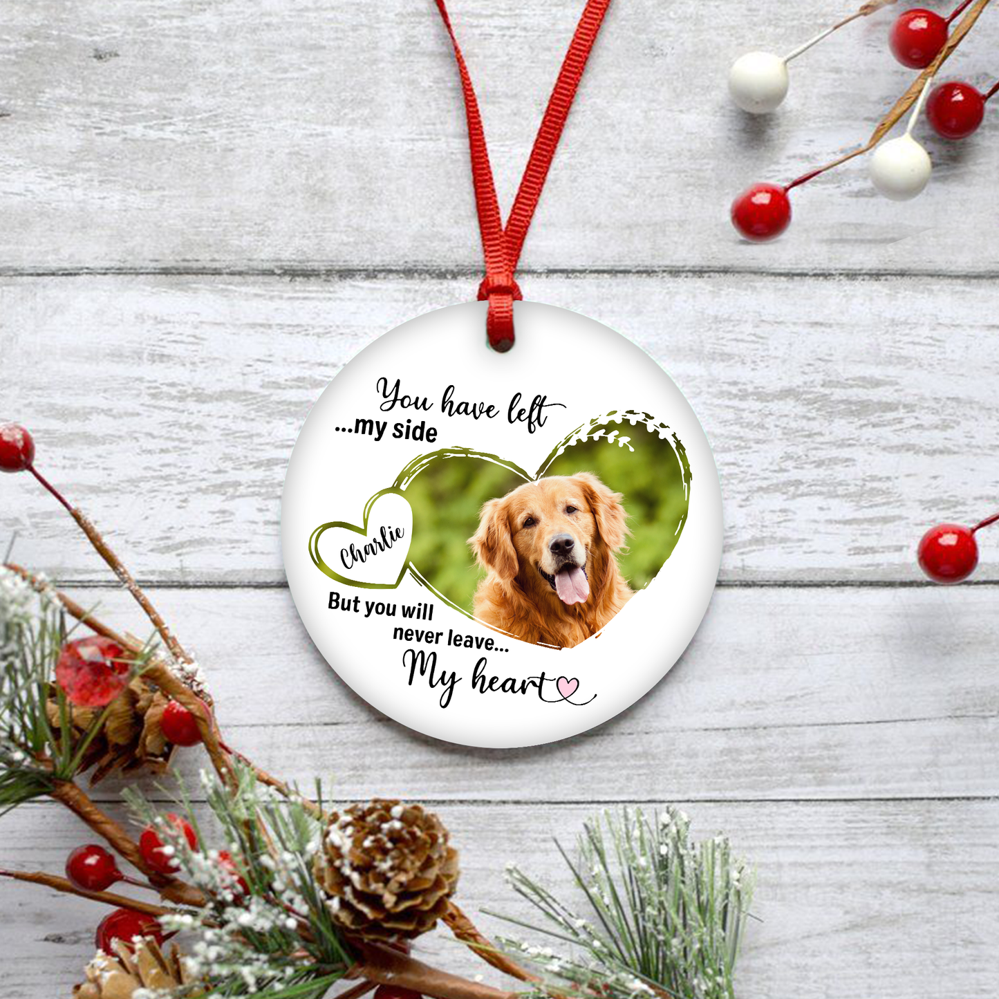 You Have Left My Side Customized Ornament Christmas Gifts Memorial Gift