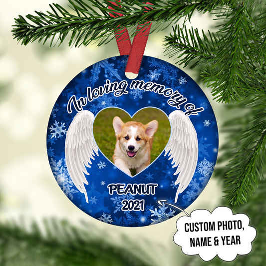 In Loving Memory Of Customized Ornament, Christmas Gifts Home Decor Gift For Dog Lover