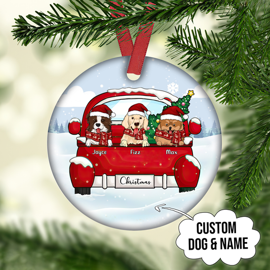 Customized Ornament Christmas Gift For Dog Lover Home Decor