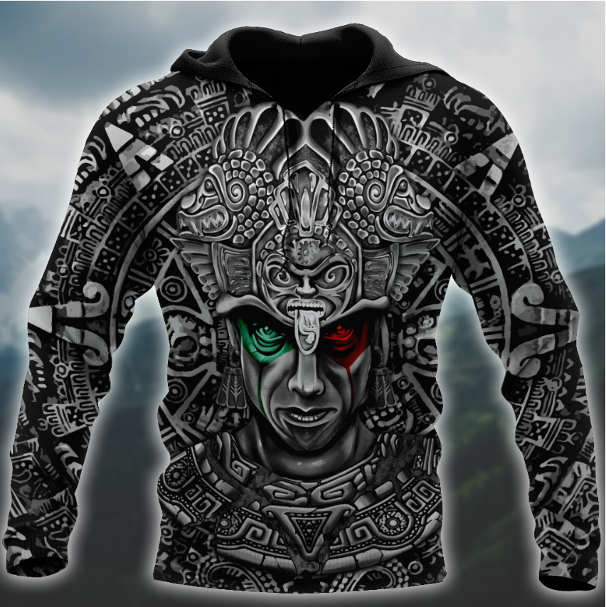 Aztec Warrior 3D All Over Printed Shirts For Men And Women