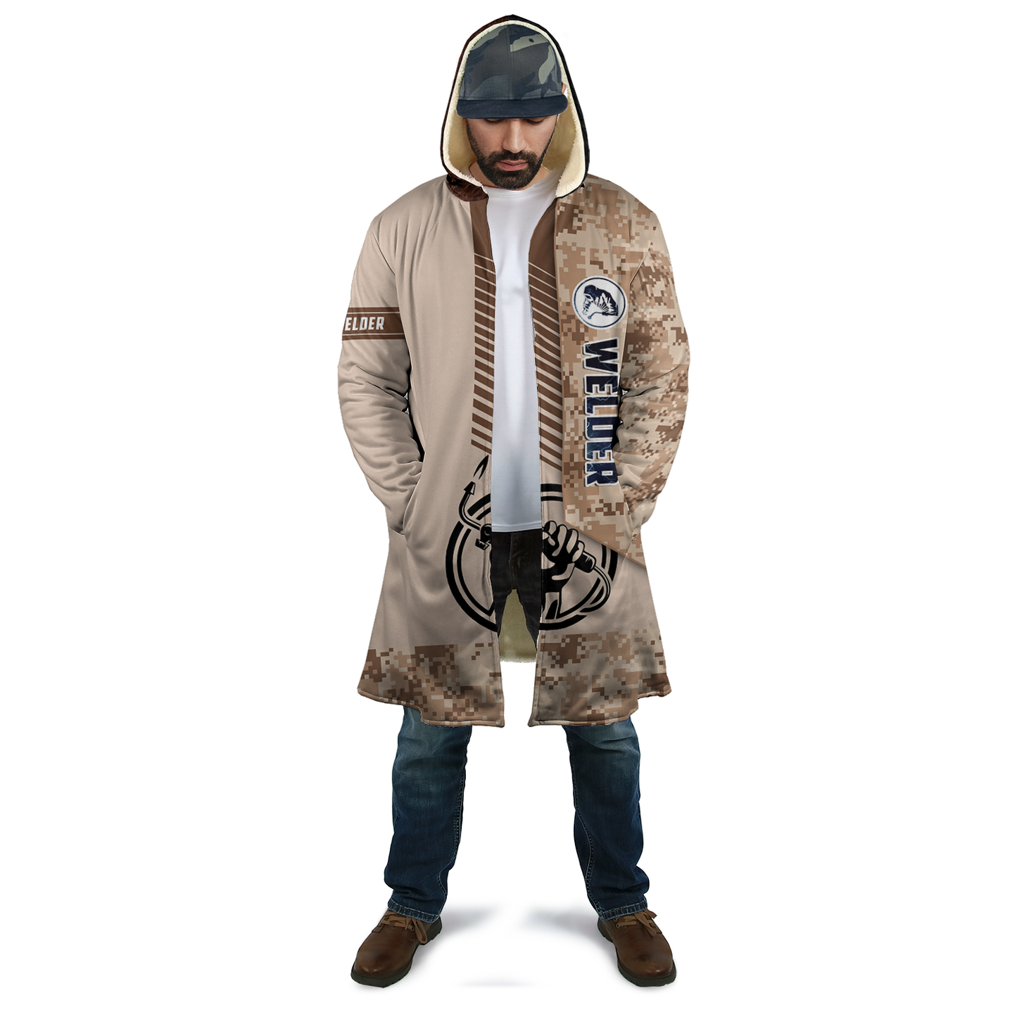 Tmarc Tee Premium Welder 3D Printed Combo Zip Cloak & Sweatpant Welding For Winter