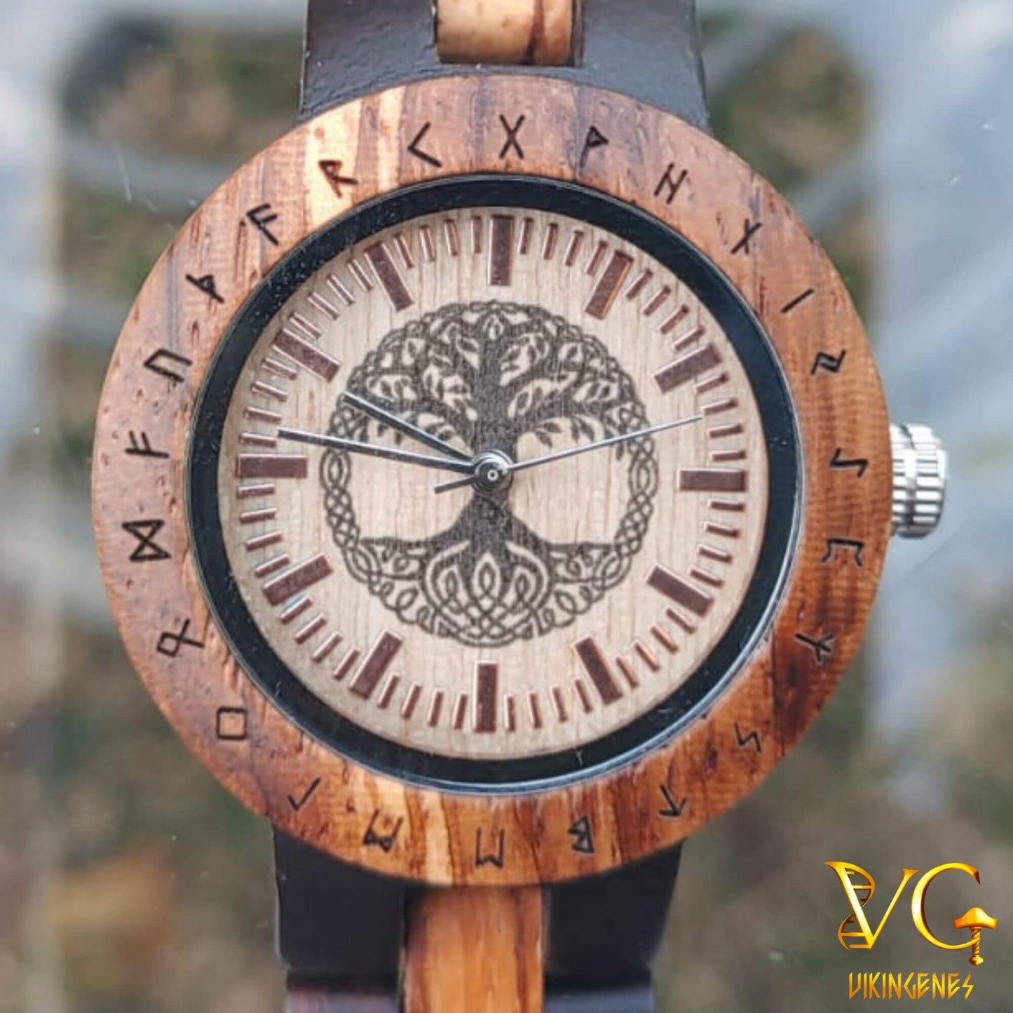 Women Tree O f Life Handmade Wooden Watch