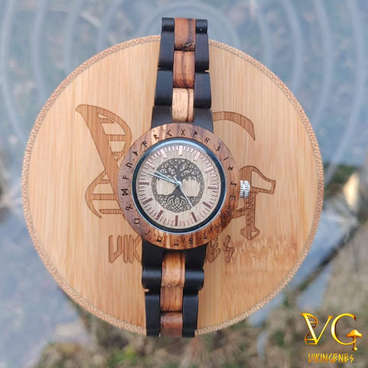 Women Tree O f Life Handmade Wooden Watch