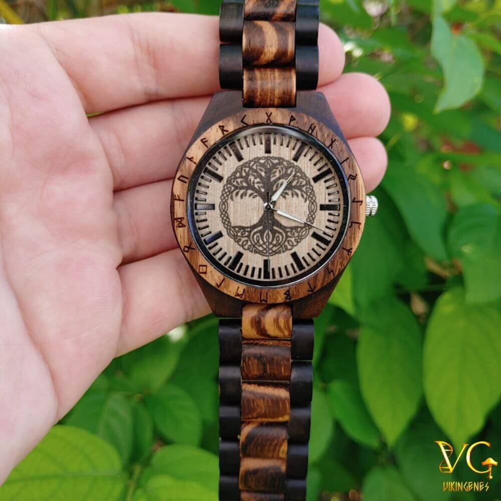 Tree Of Life Yggdrasil Handmade Wooden Watch