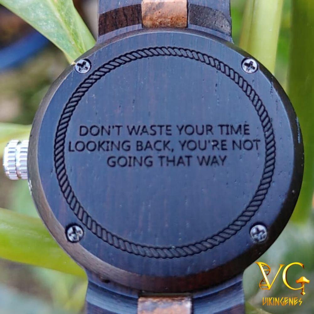 Women Vegvisir Handmade Wooden Watch