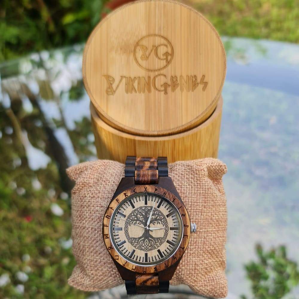 Tree Of Life Yggdrasil Handmade Wooden Watch