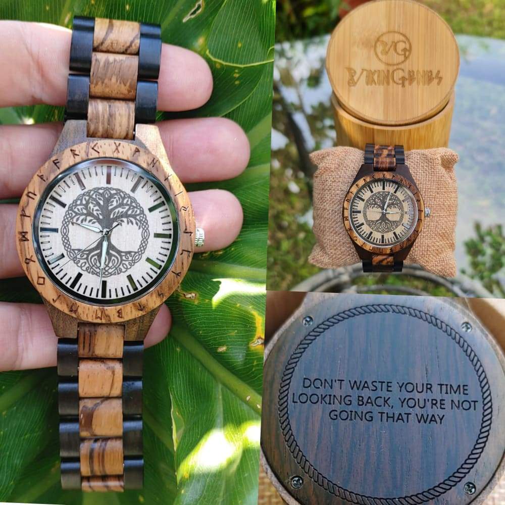 Tree Of Life Yggdrasil Handmade Wooden Watch