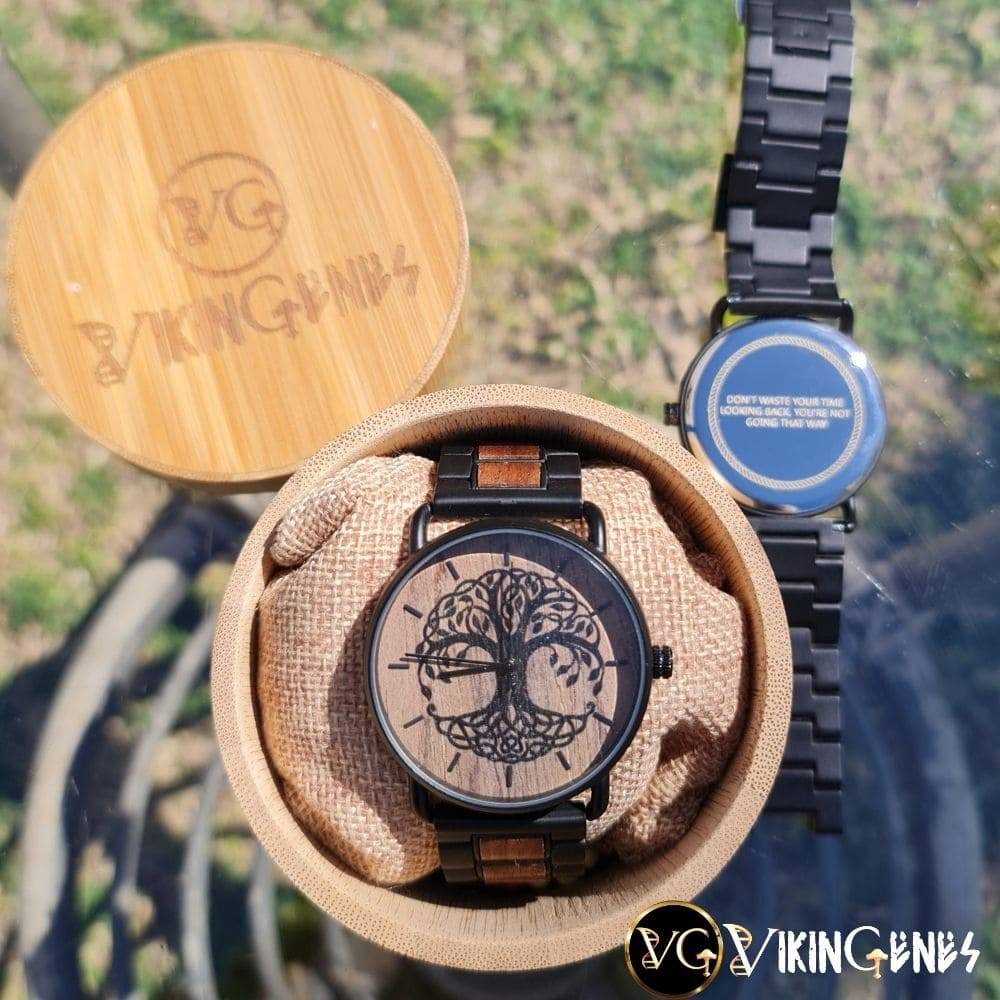 Tree Of Life Yggdrasil Handmade Wooden Watch