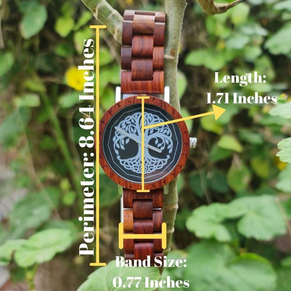 Tree Of Life Yggdrasil Handmade Wooden Watch